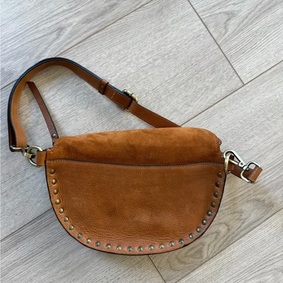 Sundance Leather Sling/Belt Bag Made In Italy leather suede - Picture 5 of 6